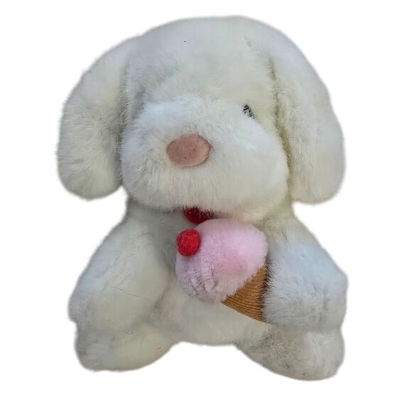 Russ vintage plush toy musical moving Yummy Bunny Favorite Things 8" - Picture 1 of 10